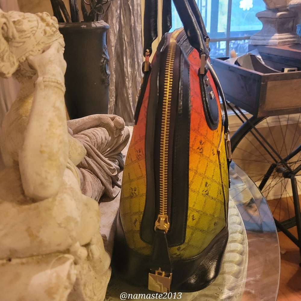 L.A.M.B. by Gwen Stefani Montego Rasta Ombre Handbag Luxury Designer Bag #608 - Picture 12 of 16